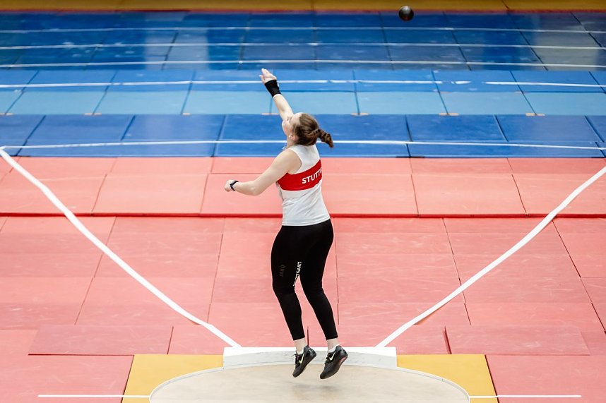 Bilder vom U-20-Wettkampf beim Kugelsto&szlig;-Indoor. 