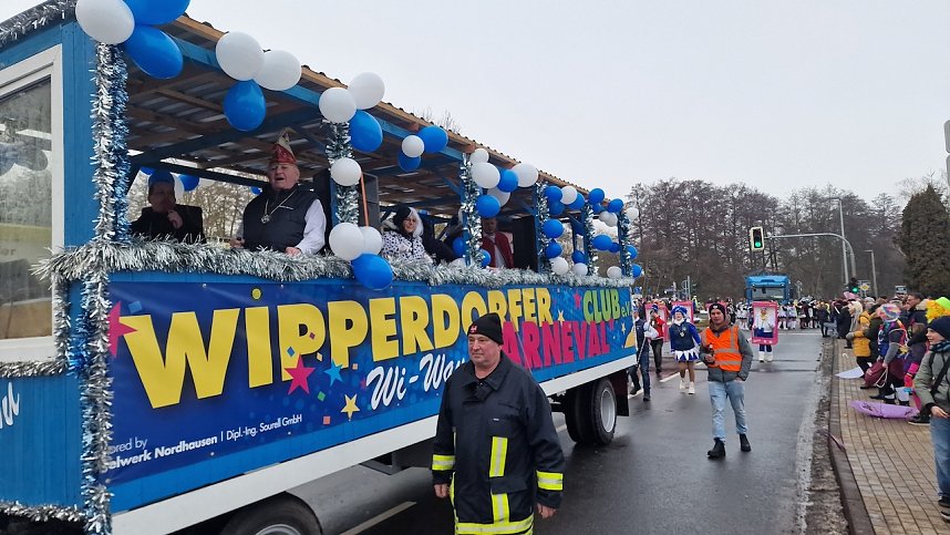 Umzug zum 66. Jubil&auml;um des Krimder&ouml;der Karnevalsclubs