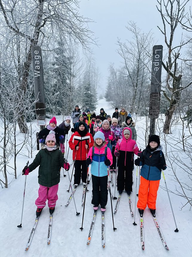 Ski-Ausflug der Grundschule Bertold Brecht in den Harz