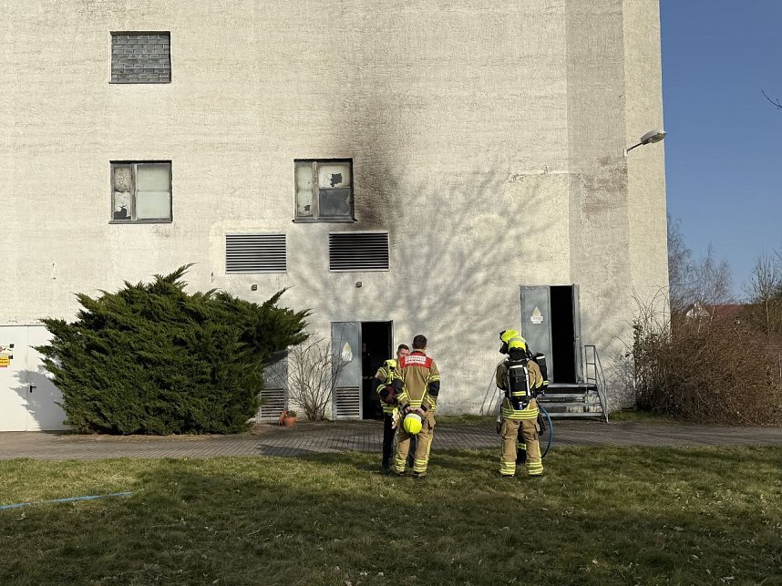Feuerwehreinsatz am alten Reemtsma-Gel&auml;nde