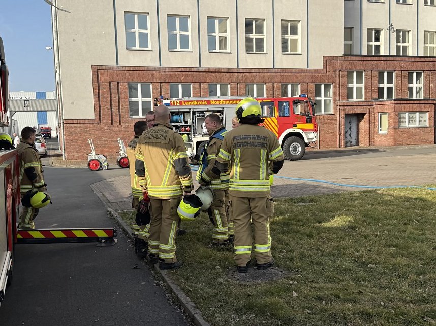 Feuerwehreinsatz am alten Reemtsma-Gel&auml;nde