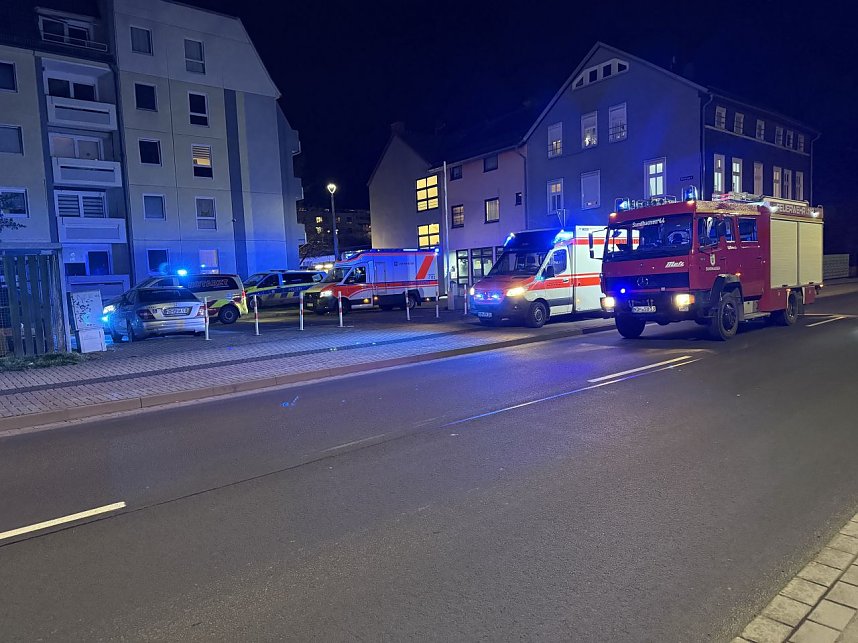 In einem Wohnblock in der Sundh&auml;user Stra&szlig;e war am Donnerstagabend ein Feuer ausgebrochen.