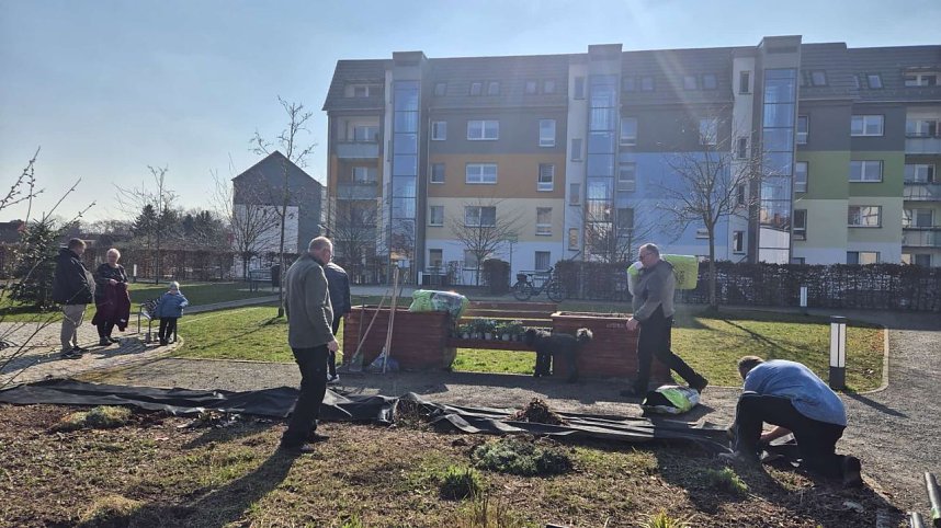 Arbeitseinsatz im Bleichpark