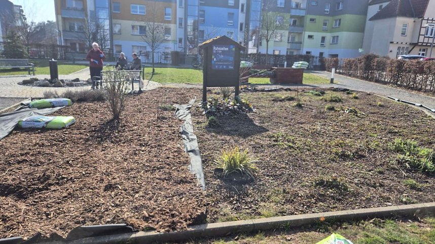 Arbeitseinsatz im Bleichpark