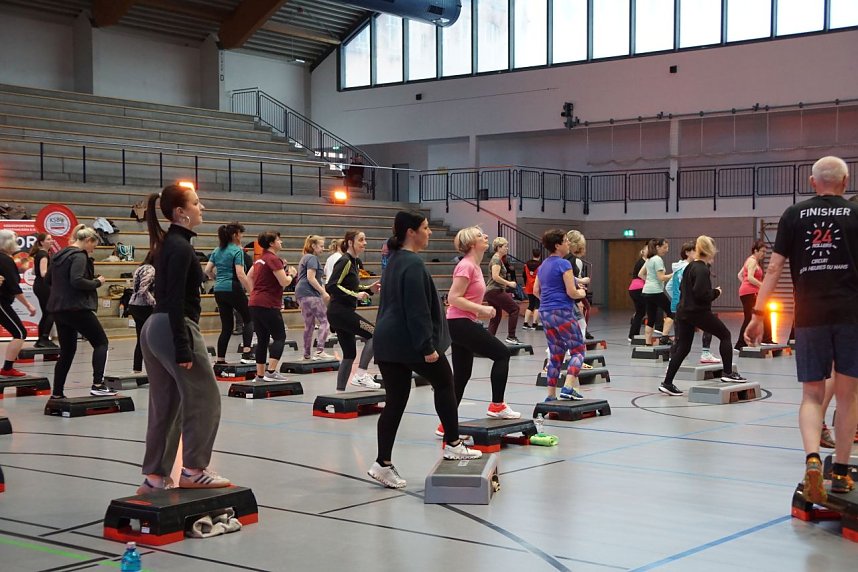 16. Fitness-Nacht in der Wiedigsburg in Nordhausen. 