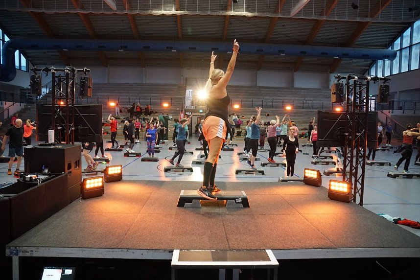 16. Fitness-Nacht in der Wiedigsburg in Nordhausen. 