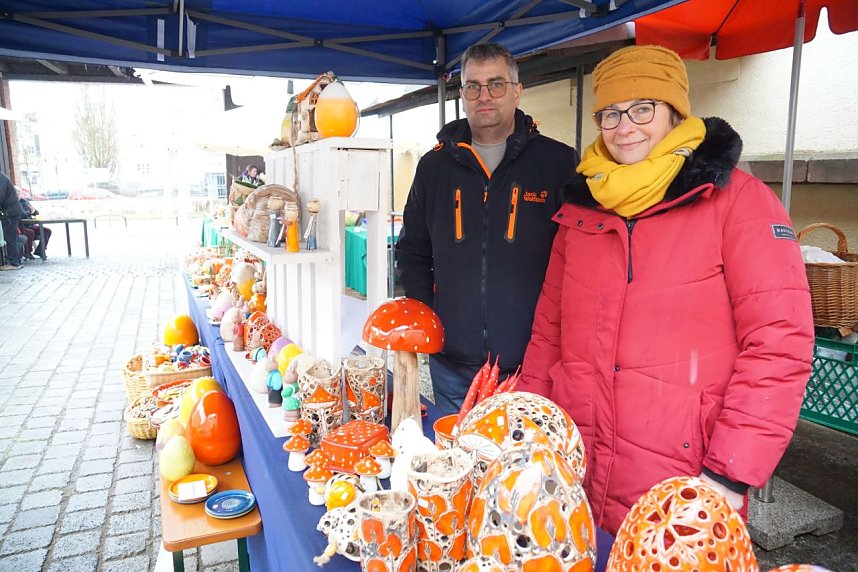 Die Nordth&uuml;ringer Lebenshilfe verkaufte Get&ouml;pfertes.