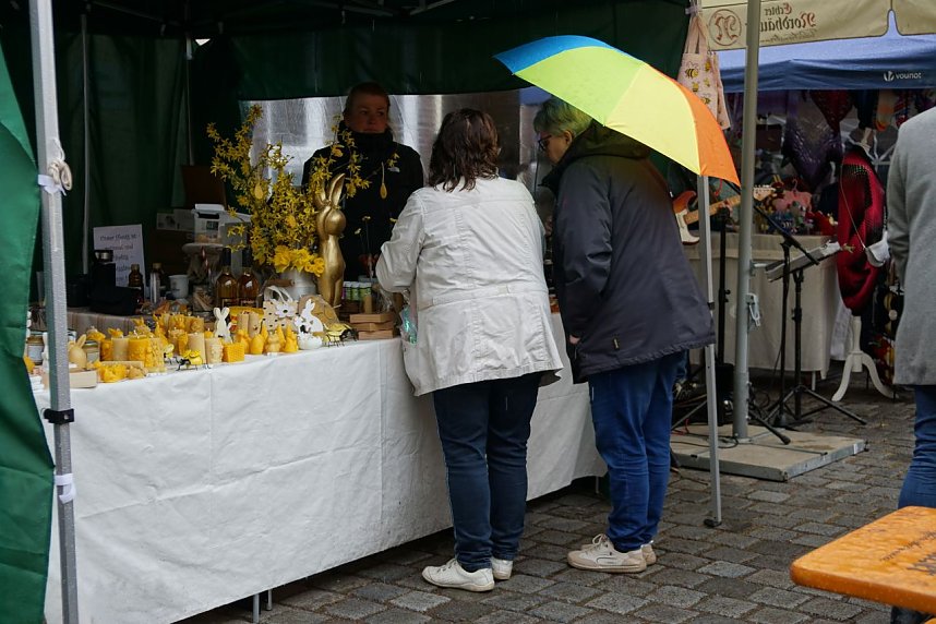 Ohne Schirm ging nichts. 