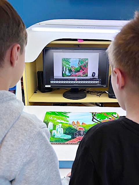 Besuch der dritten Klassen der Evangelischen Grundschule in Nordhausen.