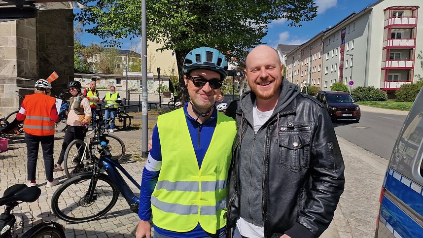 Die 3. "Kidical Mass" Fahrraddemo rollte heute durch Nordhausen