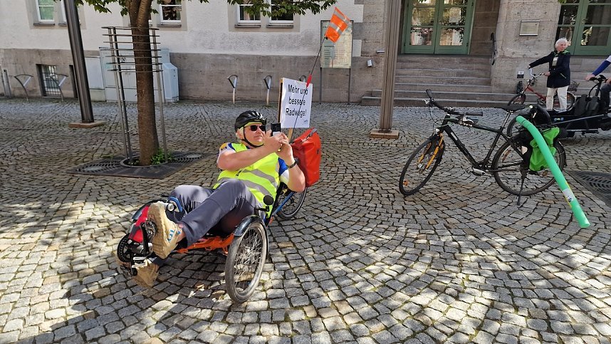 Die 3. "Kidical Mass" Fahrraddemo rollte heute durch Nordhausen