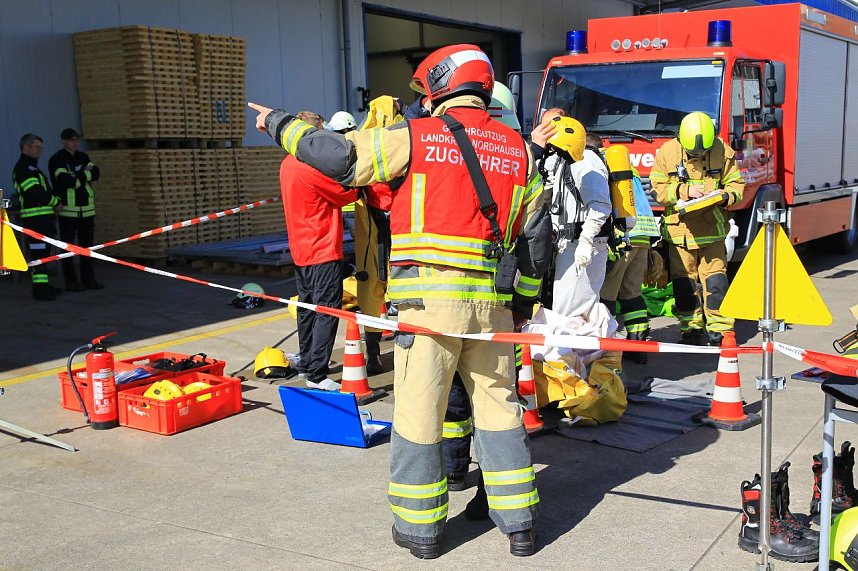 Gefahrgut&uuml;bung in Nordhausen