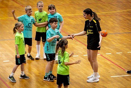 Handball der Spitzenklasse in der Ballspielhalle.