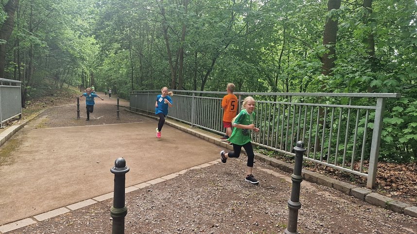 Im Gehege fand heute wieder der Kreiscrosslauf statt