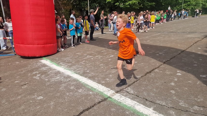Im Gehege fand heute wieder der Kreiscrosslauf statt