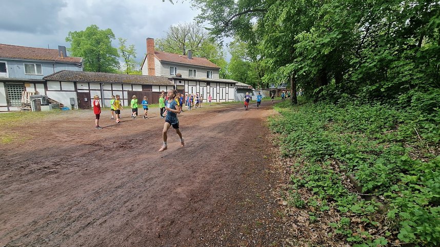 Im Gehege fand heute wieder der Kreiscrosslauf statt