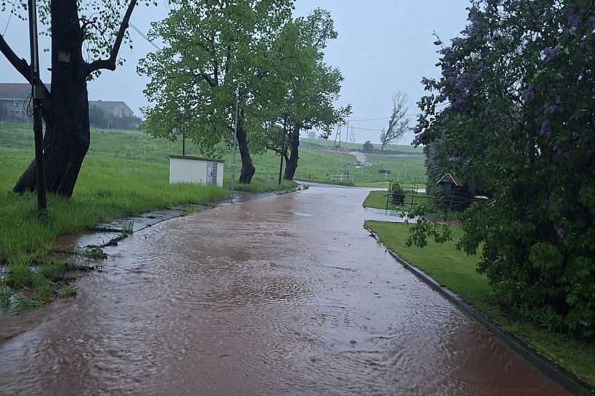 Unwetter &uuml;ber der Goldenen Aue