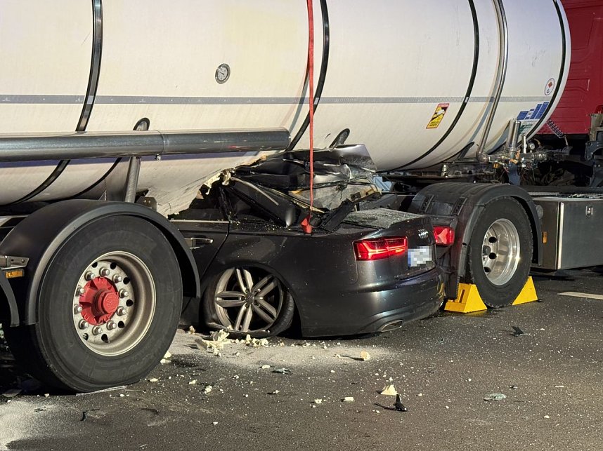 Ein spektakul&auml;rer Unfall ereignete sich Donnerstagabend bei Nordhausen.