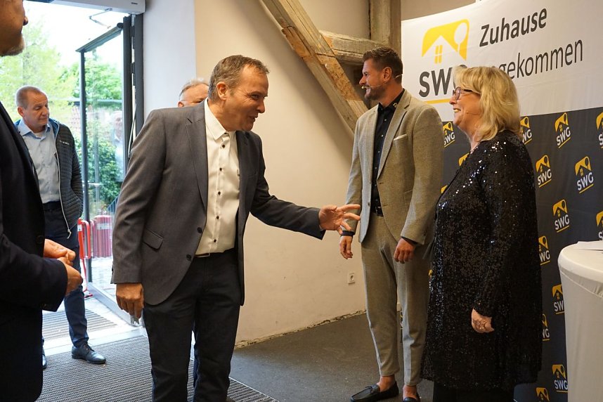 Die SWG feierte in der Altendorfer Kirche ihren 75. Geburtstag. Marvin Scott sorgte f&uuml;r die musikalische Unterhaltung. 