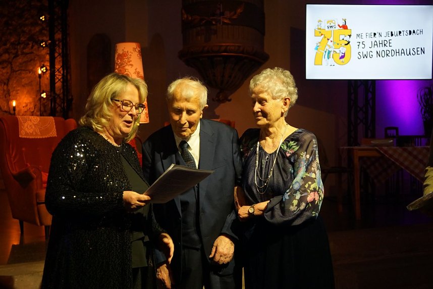 Die SWG feierte in der Altendorfer Kirche ihren 75. Geburtstag. Marvin Scott sorgte f&uuml;r die musikalische Unterhaltung. 