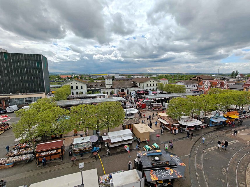 Impressionen vom zweiten Tag des Bahnhoffestes in Nordhausen.