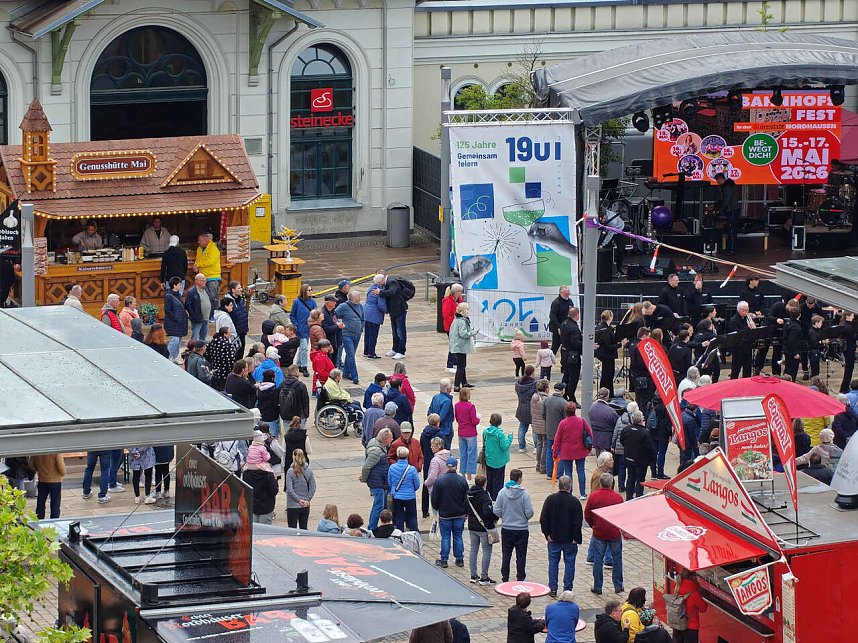 Impressionen vom zweiten Tag des Bahnhoffestes in Nordhausen.