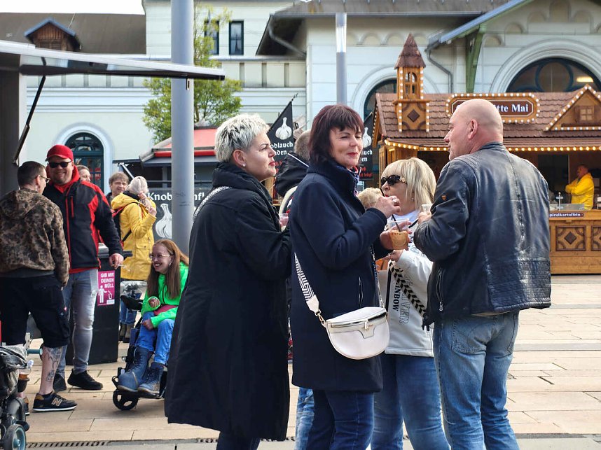 Impressionen vom zweiten Tag des Bahnhoffestes in Nordhausen.