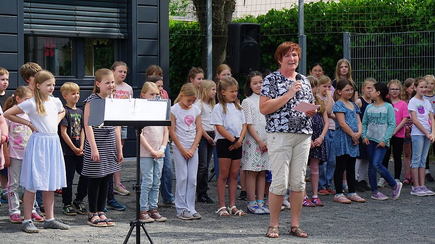 Er&ouml;ffnung des neuen Hortgeb&auml;udes in Modulbauweise an der K&auml;the-Kollwitz-Schule in Nordhausen.