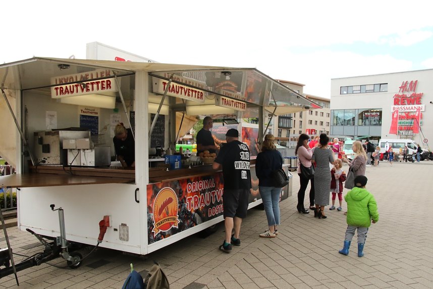 Auf dem Parkplatz der Kreissparkasse Nordhausen findet heute wieder das beliebte Knax-Kinderfest statt