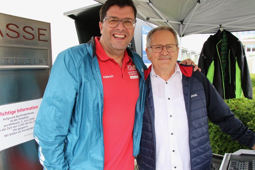 Auf dem Parkplatz der Kreissparkasse Nordhausen findet heute wieder das beliebte Knax-Kinderfest statt