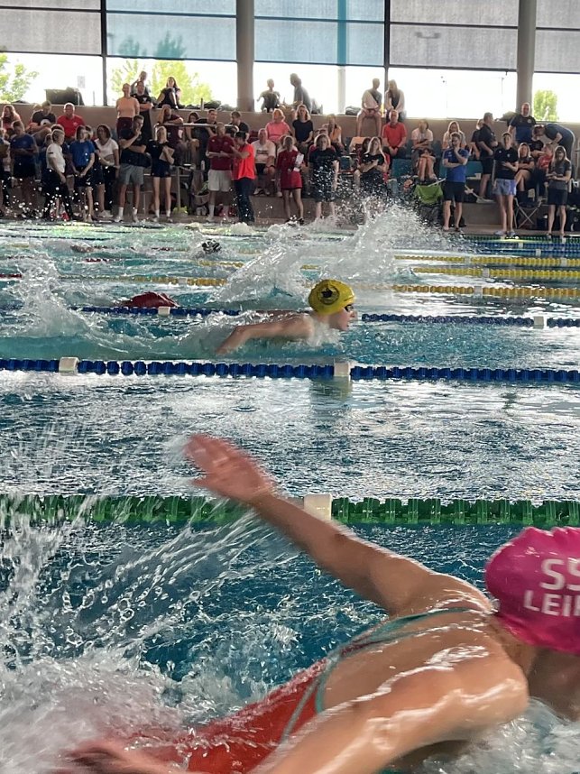 Frida Flagmeyer vom Nordh&auml;user Schwimmverein holte Gold in D&uuml;sseldorf.