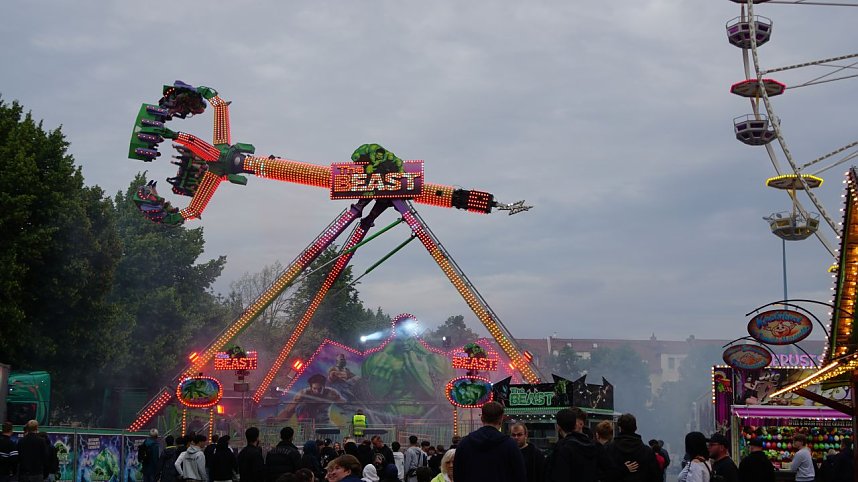 Impressionen vom ersten Abend des Rolandsfestes in Nordhausen.