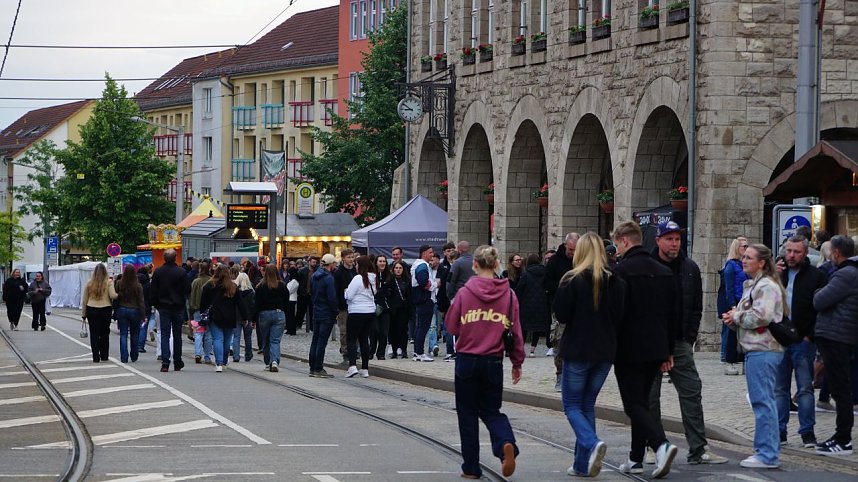 Impressionen vom ersten Abend des Rolandsfestes in Nordhausen.