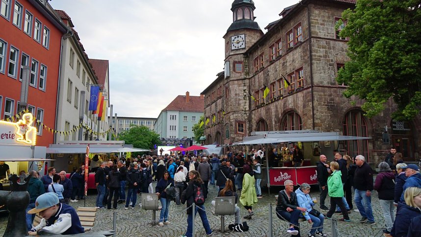 Impressionen vom ersten Abend des Rolandsfestes in Nordhausen.