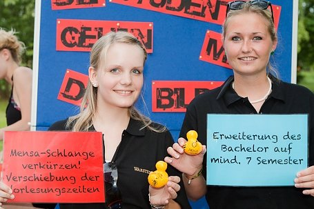Enten zum Streiken