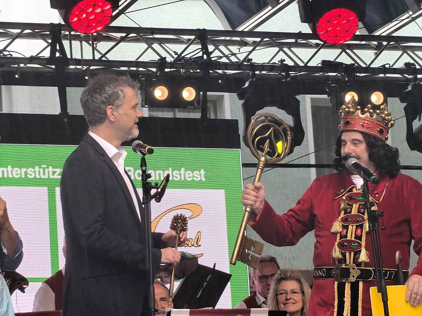 Impressionen vom ersten Abend des Rolandsfestes in Nordhausen.