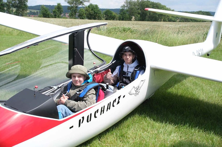 So sch&ouml;n war der Schnuppertag auf dem Flugplatz in Nordhausen. 