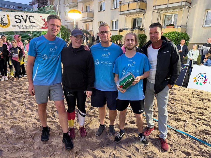 Beim Rolandsfest wurde wieder Beachvolleyball gespielt. 