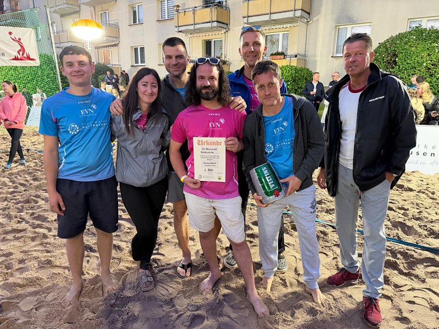 Beim Rolandsfest wurde wieder Beachvolleyball gespielt. 