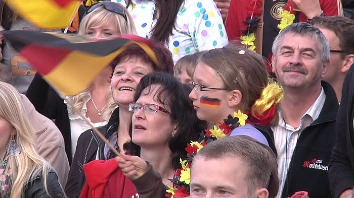 Fu&szlig;ballgucken auf dem Berg