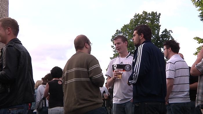 Fu&szlig;ballgucken auf dem Berg