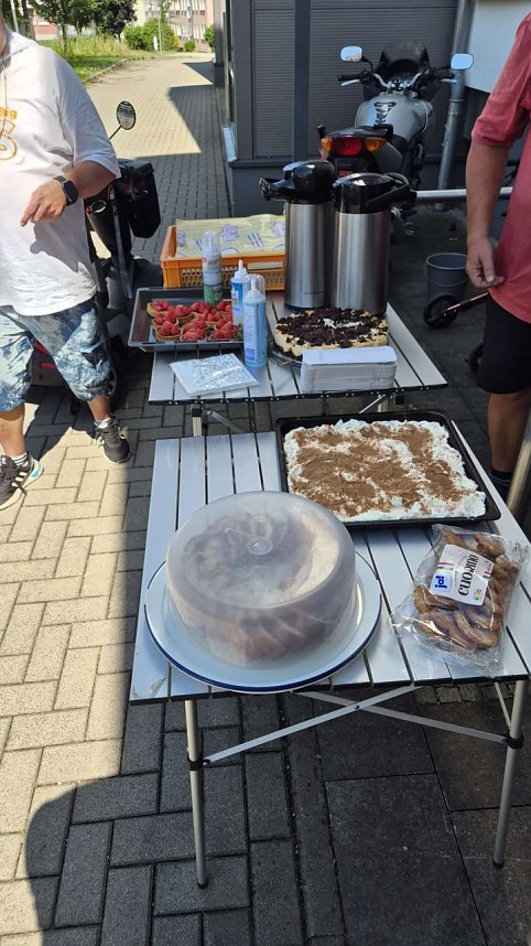 Treffen im L&ouml;wentor-Quartier