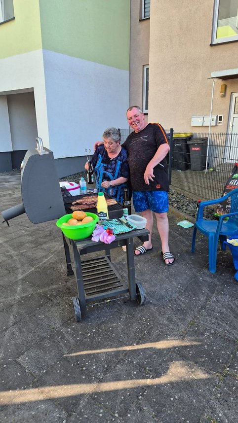 Treffen im L&ouml;wentor-Quartier
