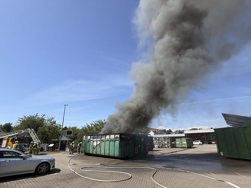 Containerbrand bei der Lebenshilfe in Nordhausen