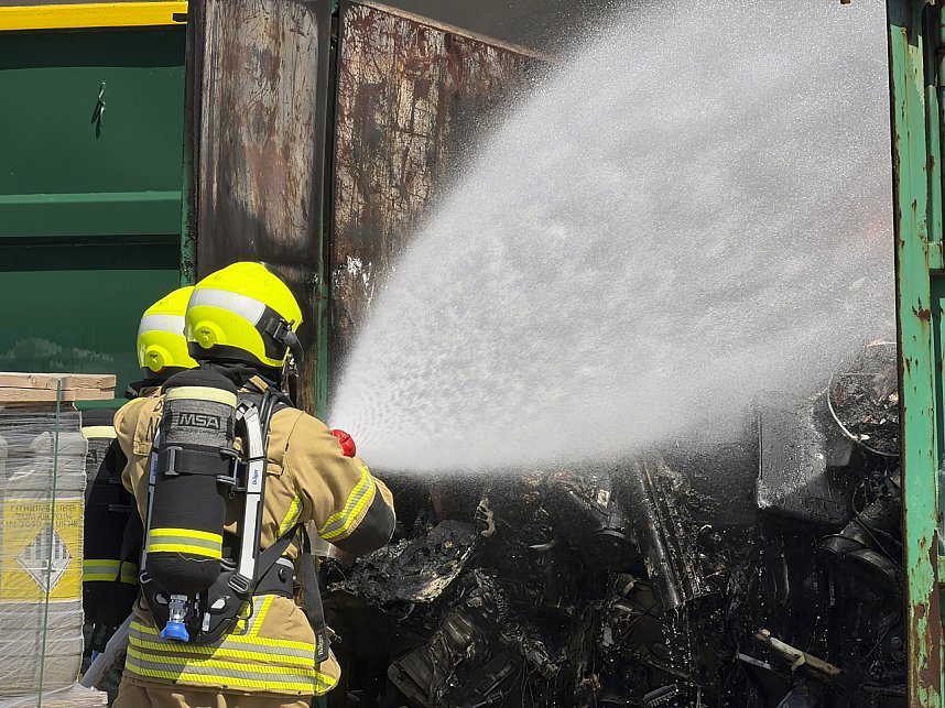 Containerbrand bei der Lebenshilfe in Nordhausen