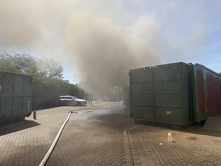 Containerbrand bei der Lebenshilfe in Nordhausen
