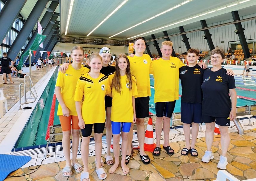 Die Schwimmerinnen und Schwimmer des SVN waren bei den Offenen Meisterschaften in bester Verfassung