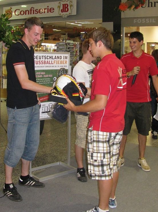 Kickern in der Galerie