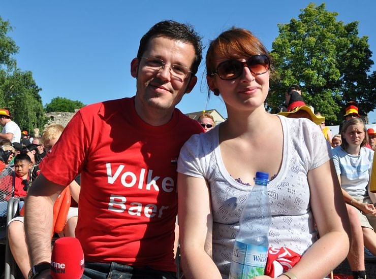Public Viewing auf den Petersberg