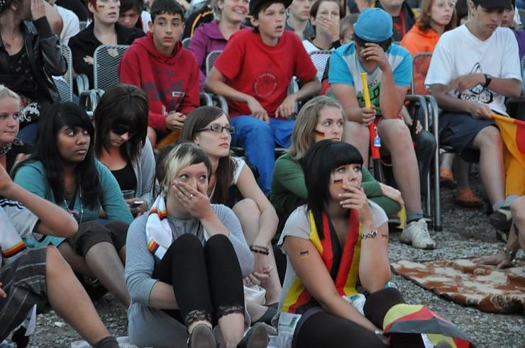 Public Viewing auf den Petersberg